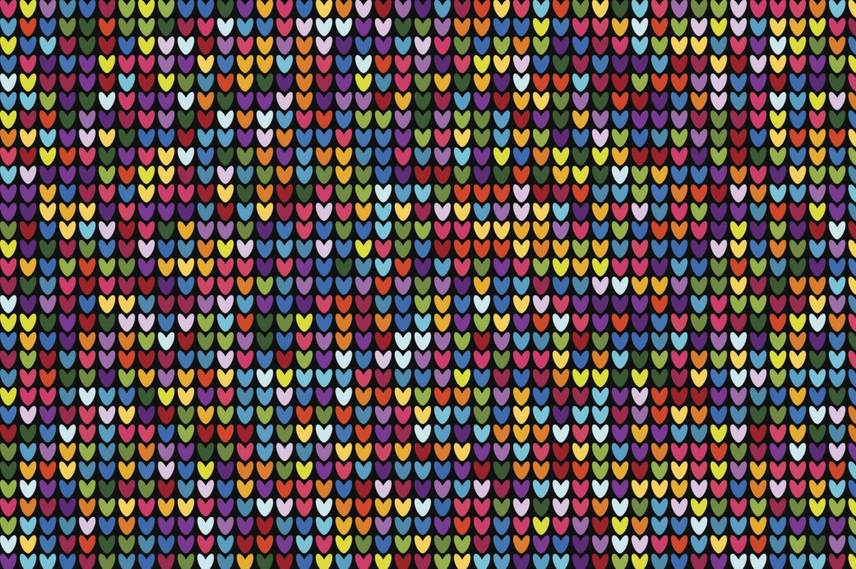 Heart shape in different colors