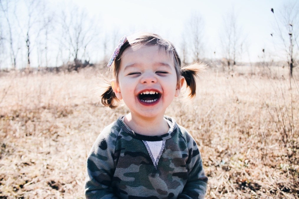 young girl smiling