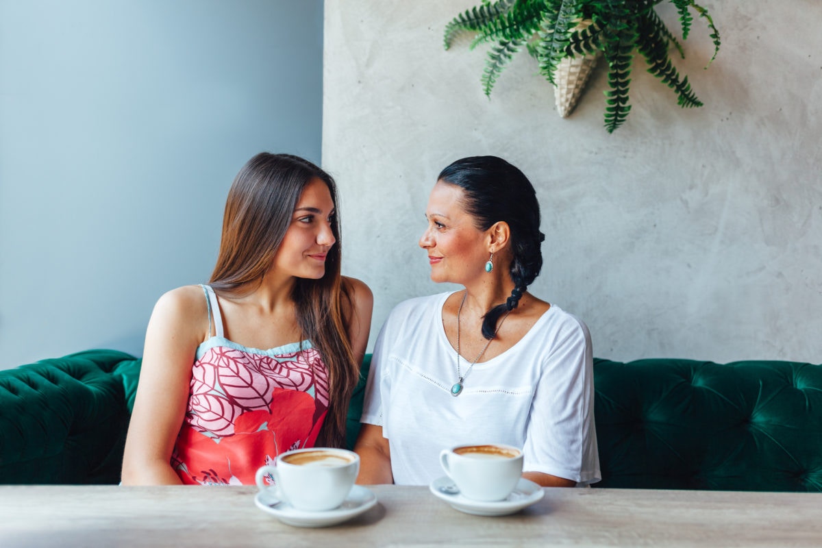 mother daughter coffee date