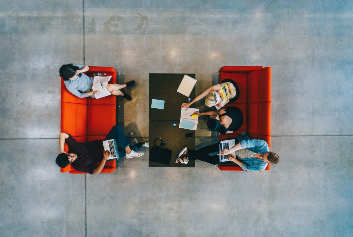 People sitting on sofa