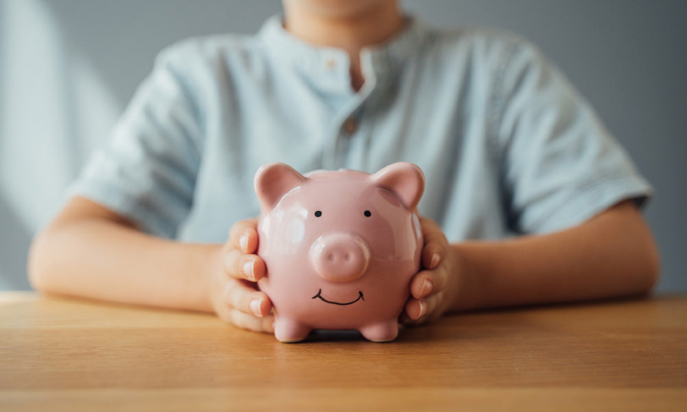 boy with piggy bank